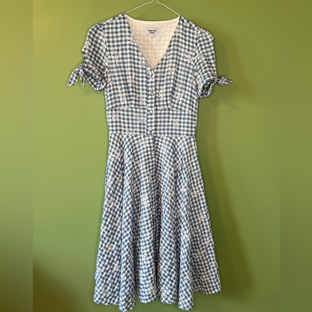 🌸 Blue Gingham Dress 🌷